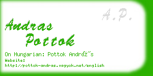 andras pottok business card